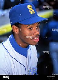 George Ken Kenneth Griffey Jr, Seattle Mariner Outfielder as a Rookie in  1989. Elected into the Baseball Hall of Fame in 2016