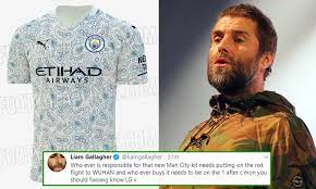 According to the club who posted photos of the new jersey on it's website today thursday, 'the pattern of the home. Liam Gallagher Slams Man City Kit And Says Puma Designers Should Be Put On Next Flight To Wuhan Daily Mail Online