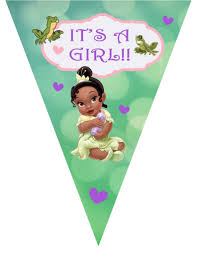 Tiana throws a baby shower for herself! Princess Tiana Baby Shower Banner Baby Shower Princess Frog Baby Showers Baby Shower Princess Theme