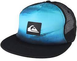 Kids Visionairre Blue Black Trucker Quiksilver Caps Hatstoreworld Com