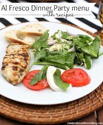 Good food, good company, no corkage fees, and no need to leave your home. Alfresco Dinner Party Menu With Recipes Celebrations At Home