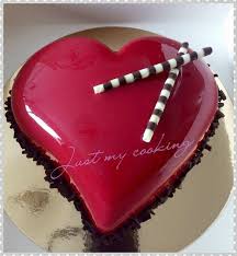 Coeur Bavarois Chocolat Glacage Miroir Just My Cooking Mes P Tites Recettes Gateau Coeur Gateaux Et Desserts Bavarois Chocolat