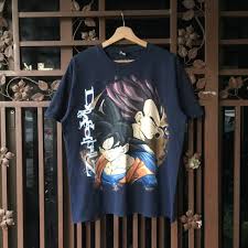 It was developed by dimps and published by atari for the playstation 2, and released on november 16, 2004 in north america through standard release and a limited edition release, which included a dvd. Vintage Vintage 2008 Dragon Ball Z Goku Vegeta T Shirt Japan Anime