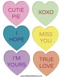 Check spelling or type a new query. Free Printable Conversation Hearts Banner Tutorial Hello Little Home