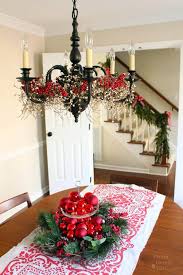45 Christmas Decorating Ideas For Pendant Lights And Chandeliers Family Holiday Net Guide To Family Holidays On The Internet Christmas Chandelier Decor Christmas Chandelier Pretty Christmas