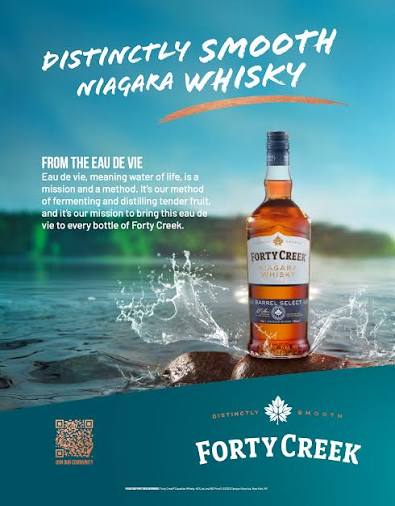Пару постеров старой рекламы алкоголя.  Виски Forty Creek (CША) Здравствуйте, уважаемые, Приятного, времени, суток