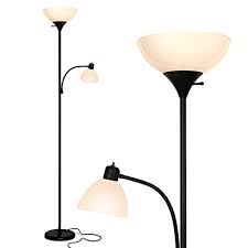 Brightech Sky Dome Plus Super Bright Led Torchiere Reading Floor Lamp Dimmable Modern Standing Pole Lamp For Floor Lamps For Living Room