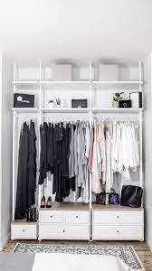 Open Closet Inspiration To Keep Your Wardrobe Super Organized Ikea Closet Design Ikea Closet Closet Bedroom