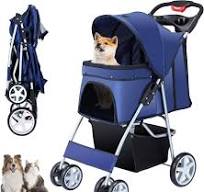 Amazon.com: Unisakey 4 Wheels Pet Stroller for Small Medium ...
