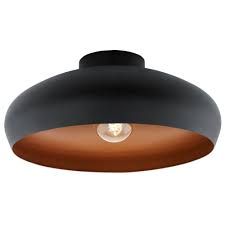 While there are plenty of ceiling flush mount lights to choose from, they're more functional than aesthetic. Eglo Lighting Mogano Vintage Flush Ceiling Light In Black And Copper Finish 94547 Lighting From The Home Lighting Centre Uk