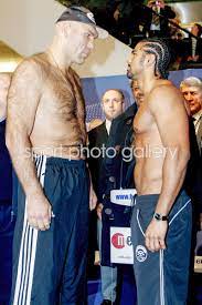 12:58pm on nov 08, 2009. Nikolai Valuev V David Haye Weigh In Photo Boxing Posters David Haye