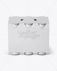 Download White Paper 6 Pack 0 33l Cans Carrier Mockup Halfside View High Angle Shot In Can Mockups On Yellow Images Object Mockups PSD Mockup Templates