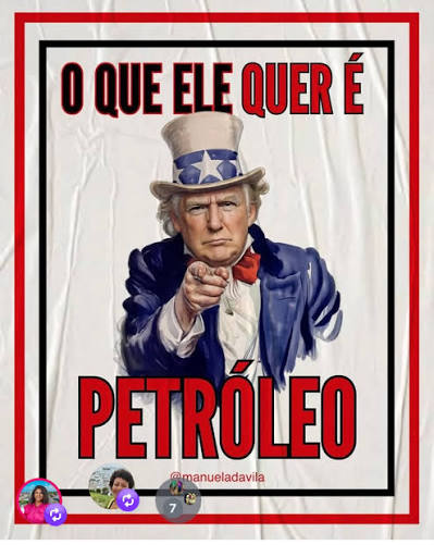 Surpresa zero com as declarações de Donald Trump, que afirma que os Estados Unidos irão “administrar” o país e que as empresas petrolíferas dosEUA vão 'consertar' a indústria do petróleo da Venezuela.