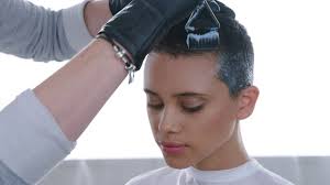 Another great example of the white blonde style. How To Create A Cool Platinum Blonde On Short Hair Paul Mitchell Youtube