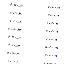 Math Worksheets Addition With Exponents Math Worksheets Exponent Worksheets Worksheets