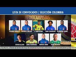 Como había advertido la semana pasada el técnico carlos queiroz. Esta Es La Lista Provisional De Los Convocados A La Seleccion Colombia Telemedellin Youtube