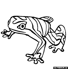 Here, you will find frog coloring pages. Venezuelan Yellow Frog Online Coloring Page Forest Coloring Pages Animal Coloring Pages Rainforest Animals