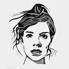 Sandra: Lino Print by fleetofgypsies