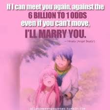 Anime quote of the week #37. I Respect This Guy Bleach Freak Angel Beats Anime Anime Quotes