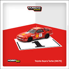 Tarmac Works 1/64 Scale Toyota Supra Turbo (MA70) BTCC 1988 Chris Hodgetts
