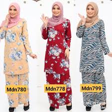 Jual koleksi baju kurung moden murah terkini. Ready Stock Ready Stock Baju Kurung Moden English Cotton Murah Shopee Malaysia