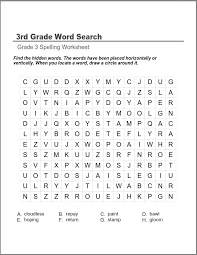 3rd grade vocabulary word list this third grade vocabulary list was built from an analysis of difficult words that appear in basal readers and other books commonly taught in the 3rd grade. Third Grade Word Search Best Coloring Pages For Kids