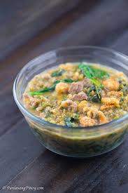 Soak your beans overnight (or at least 8 hours) sautée all of your aromatics until soft, fragrant, and caramelized add your soaked mung beans and sautée for a couple of minutes Pork Monggo Recipe Panlasang Pinoy