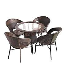 Wicker Hub Gc04 Outdoor Chair Table Two Tone Set Of 4 Outdoor Chairs Outdoor Wicker