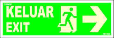 Follow Dosh Jkkp Standard Exit Sign Exit For Emergency Laluan Semasa Kebakaran Keluar Picto Arrow Kiri Keluar Kanan Atas Keluar Picto Bawah Keluar Picto Arrow Kanan Keluar Picto Kiri Keluar Picto Bawah Kiri 150x450mm