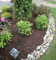 Home Designs Landscaping With Rocks Mulch Landscaping River Rock Landscaping