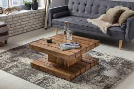 Designer couchtisch glastisch tisch beistelltisch chrom silber repro milchig 50. Weran Couchtisch Sira Massiv Holz Sheesham 80 Cm Breit Wohnzimmer Tisch Design Dunkel Braun Landhaus Stil