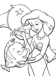 Life is better down where it s wetter. The Little Mermaid Ariel Holds Sebastian And Flounder In Her Arms