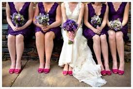 What Color Shoes To Wear With Purple Dress Bridal Tops Bridesmaid Rave Wedding