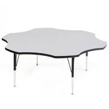 Crutch Leg Style Table Correll Econoline Melamine Top Short Leg Adjustable Height Activity Table Flower 60 In Activity Table Table Table Flowers