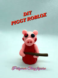 Roblox Piggy Diy Polymer Clay Figure How To Make Roblox Piggy Youtube Polymer Clay Figures Clay Figures Piggy