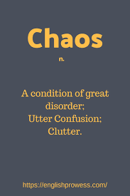 chaos meaning learning english online learn english english online