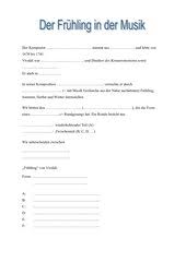 Proben & klassenarbeiten mittelschule klasse 6. Fruhling Vivaldi 4teachers De