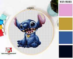 Baby disney cross stitch patterns graphs. Craft Supplies Tools Lilo And Stitch Modern Cross Stitch Pattern Disney Castle Floral Silhouette Counted Cross Stitch Chart Baby Embroidery Nursery Instant Pdf Kits How To