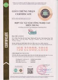 Các chứng nhận pháp lý của Cenmush - Cenmush.vn