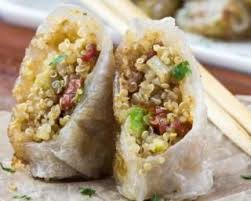 Recette De Rouleaux De Printemps Au Quinoa Crevette Et Menthe Recette Rouleau De Printemps Cuisson Des Aliments Recettes De Cuisine