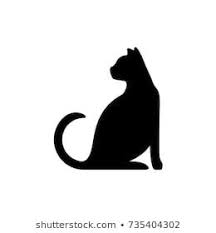 Silhouette Cat Black Stock Vectors Images Vector Art Shutterstock Cat Outline Images Black Cat Silhouette Silhouette Images