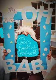 Baby Shower Photo Booth Frame And Prop Made By Sara S Kooky Creations Boy Elephant Theme Https Elephant Baby Shower Boy Baby Boy Shower Baby Shower Themes