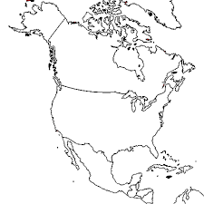 Le Dessin Represente La Carte De L Amerique Du Nord Et Une Partie De L Amerique Centrale Br Br Colorie Chaque Pays Carte Amerique Amerique Du Nord Carte