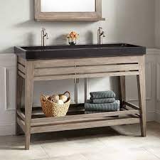 Double Trough Sink For Bathroom How