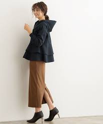 楽天市場 春の最新作 送料無料 ボンディングフリルパーカー パーカー パーカ フリルパーカー フリル ボンディング フード トレーナー スウェット スエット きれいめ レディース リンクコーデ 親子コーデ お揃い 20代 30代 40代 ピエロ pierrot pierrot ピエロ