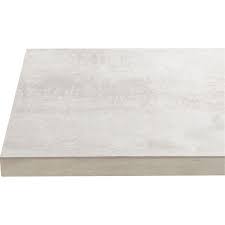 plan de travail stratifie effet beton blanc mat l 246 x p 63 5 cm ep 28 mm beton blanc plan de travail plan de travail stratifie