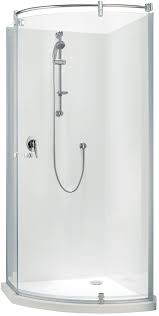 Englefield Ario Acrylic Angle Round Shower Curve Front Shower Chrome Frame Includes Tray And Liner Http Www Plumbin Chrome Frame Shower Bathroom Supplies