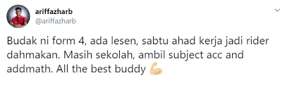 Video ini tuh lanjutan dari video sebelumnya, tapi disini aku ngebahas tentang gimana cara dapetin kerjaan part time tersebut. Mahu Berdikari Cari Pengalaman Remaja 16 Tahun Kerja Penghantar Makanan Dipuji Ramai