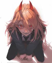 niroxin, chainsaw man, power (chainsaw man), 1girl, black jacket - Anime R34