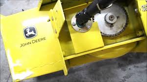 John Deere 47 Inch Snowblower Chain Adjustment Youtube